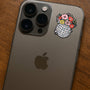 Disco Ball Flower Vase Metal Phone Sticker with 3M Sticky Backing - StickyPins