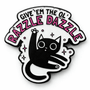 Razzle Dazzle Cat Metal Phone Sticker With 3M Sticky Backing - StickyPins