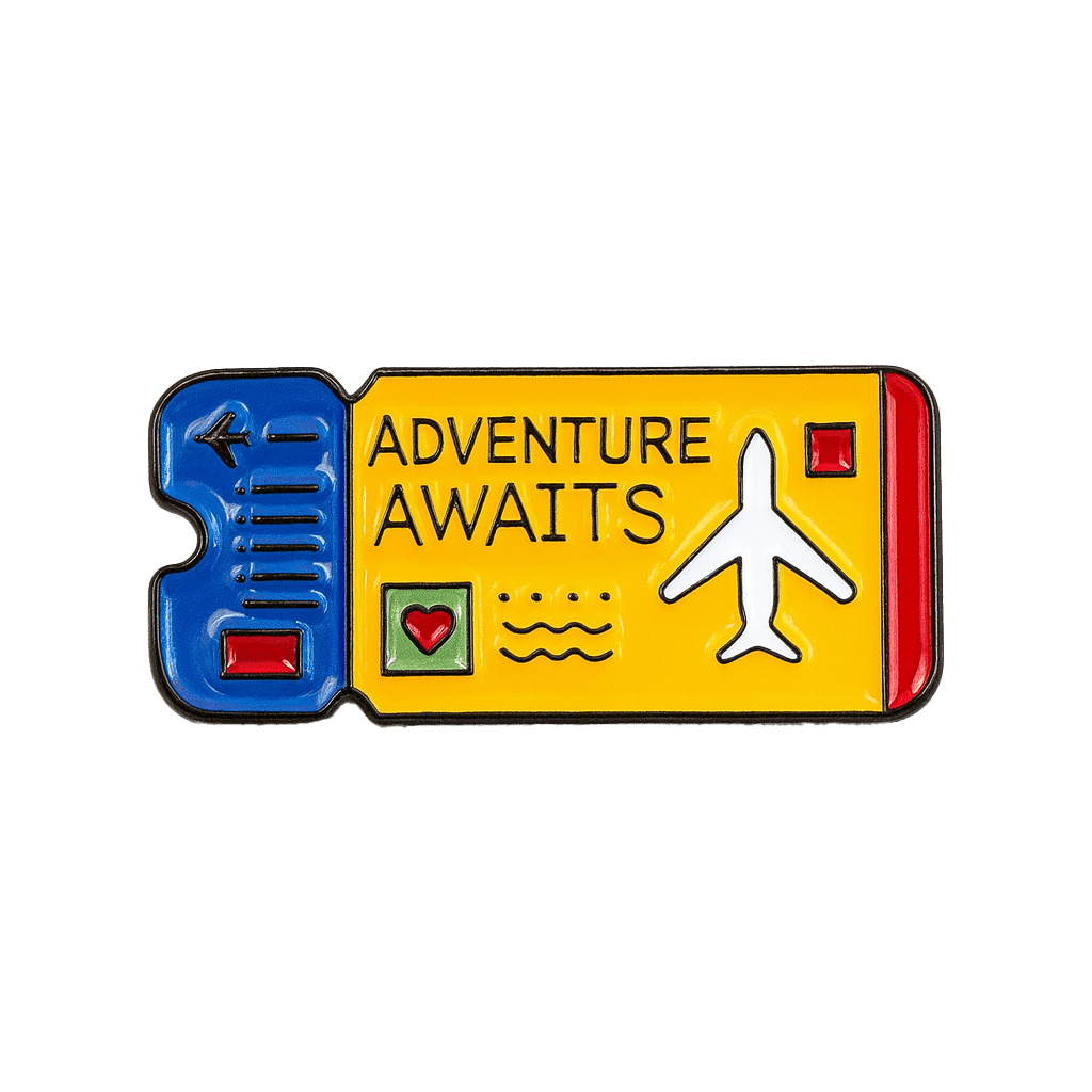 Adventure Awaits Metal Phone Sticker With 3M Sticky Backing - StickyPins