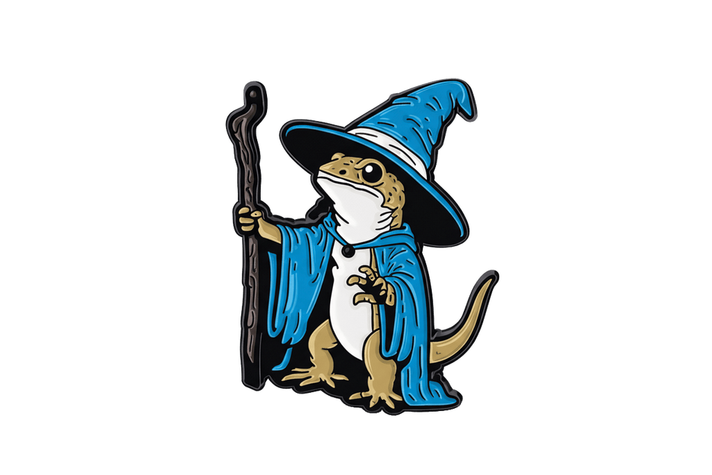 Lizard Wizard Metal Phone Sticker With 3M Sticky Backing - StickyPins