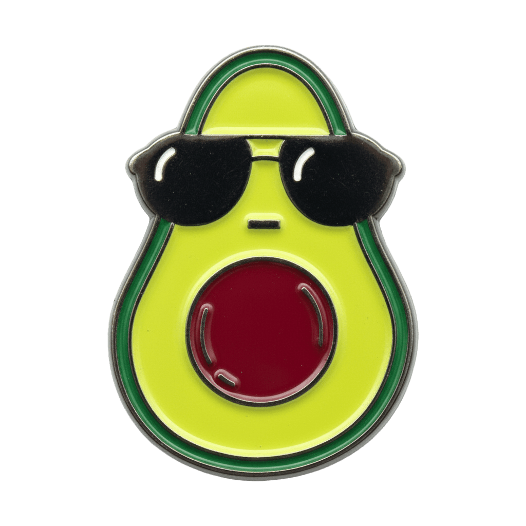 Cool Avocado Metal Phone Sticker With 3M Sticky Backing - StickyPins