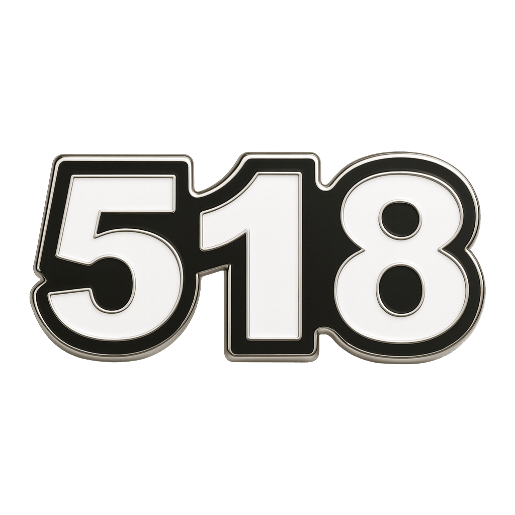 Saudi 518 Metal Phone Sticker Tribal Code With 3M Sticky Backing - StickyPins