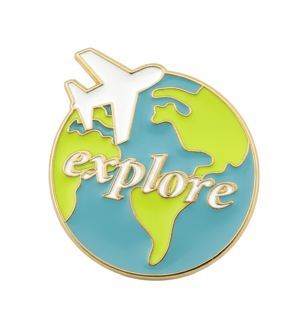 Travel Metal Phone Stickers With 3M Sticky Backing