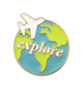 Travel Metal Phone Stickers With 3M Sticky Backing