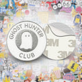 Ghost Hunter Club Metal Phone Sticker with 3M Sticky Backing - StickyPins