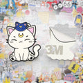 Celestial Cat Metal Phone Sticker with 3M Sticky Backing - StickyPins