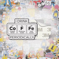 I Drink Coffee Periodically Metal Phone Sticker with 3M Sticky Backing - StickyPins