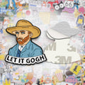 Let It Gogh Metal Phone Sticker with 3M Sticky Backing - StickyPins