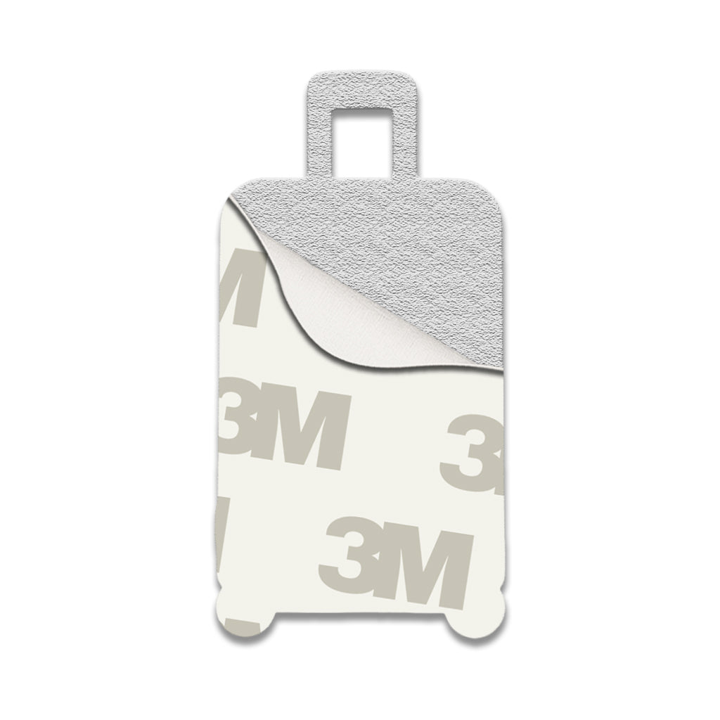 Pink Suitcase Metal Phone Sticker With 3M Sticky Backing - StickyPins