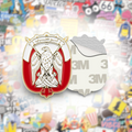 Abu Dhabi Coat of Arms Metal Phone Sticker With 3M Sticky Backing - StickyPins