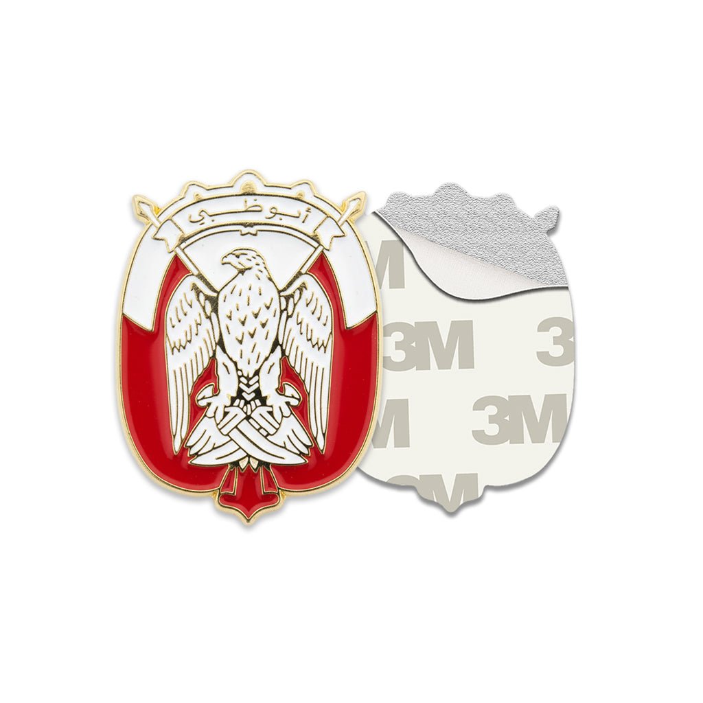 Abu Dhabi Coat of Arms Metal Phone Sticker With 3M Sticky Backing - StickyPins