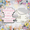 I Have A Boyfriend In Korea Metal Phone Sticker with 3M Sticky Backing - StickyPins