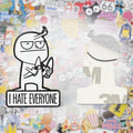 I Hate Everyone Metal Phone Sticker with 3M Sticky Backing - StickyPins