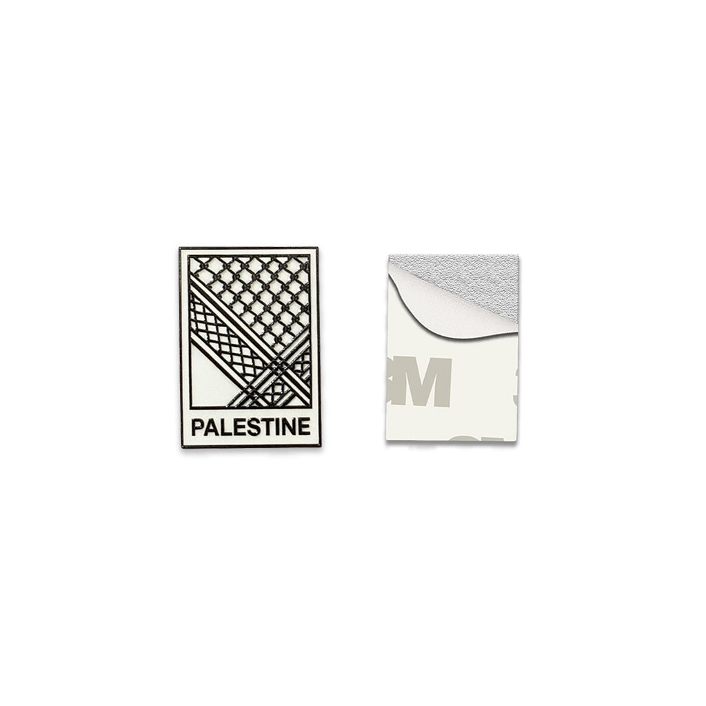 Palestine Keffiyeh Pattern Metal Phone Sticker with 3M Sticky Backing - StickyPins