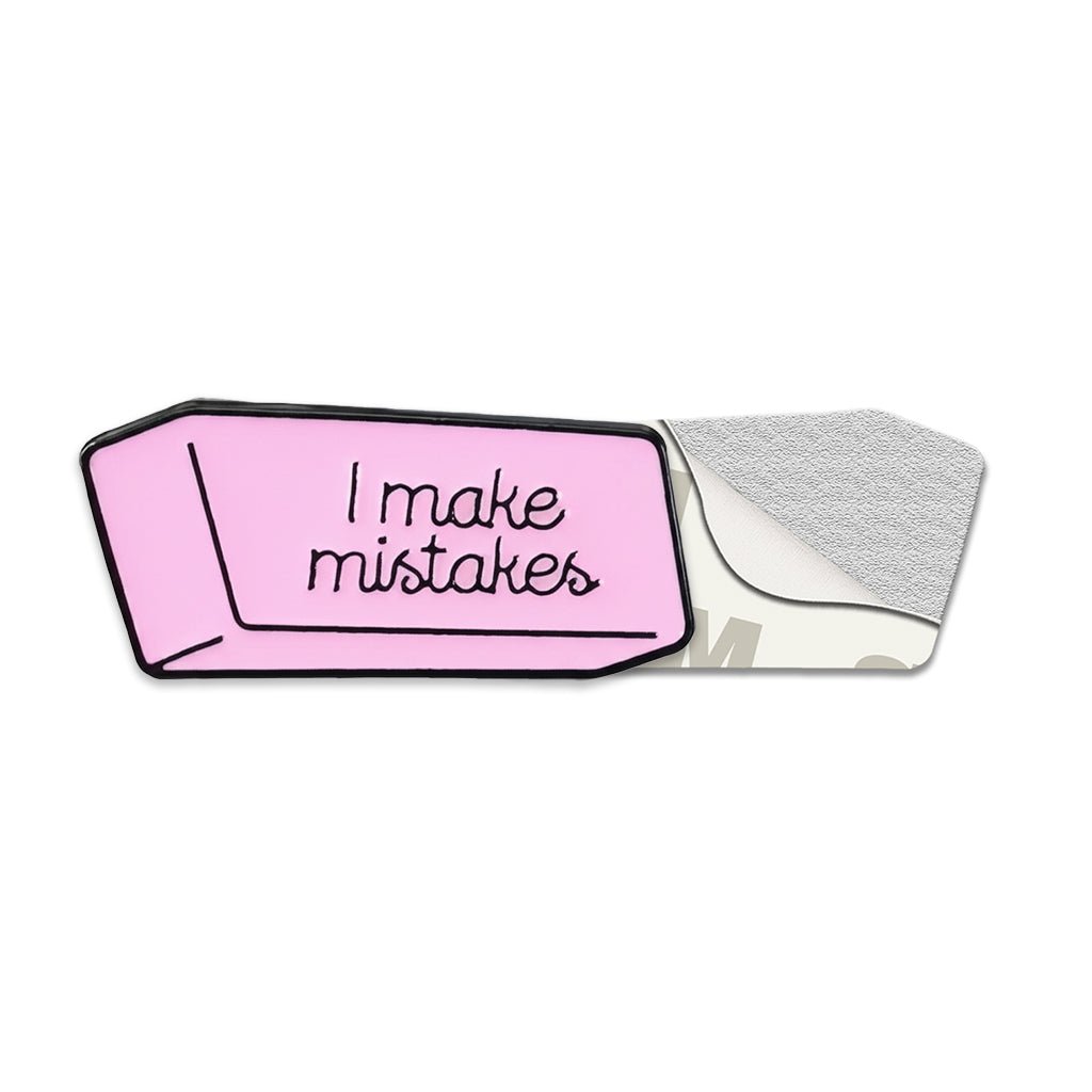 I Make Mistakes Metal Phone Sticker With 3M Sticky Backing - StickyPins