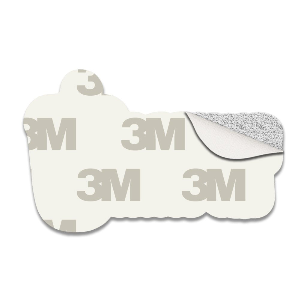 Powered By Iced Coffee Metal Phone Sticker With 3M Sticky Backing - StickyPins