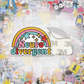 Neurodivergent Rainbow Metal Phone Sticker with 3M Sticky Backing - StickyPins