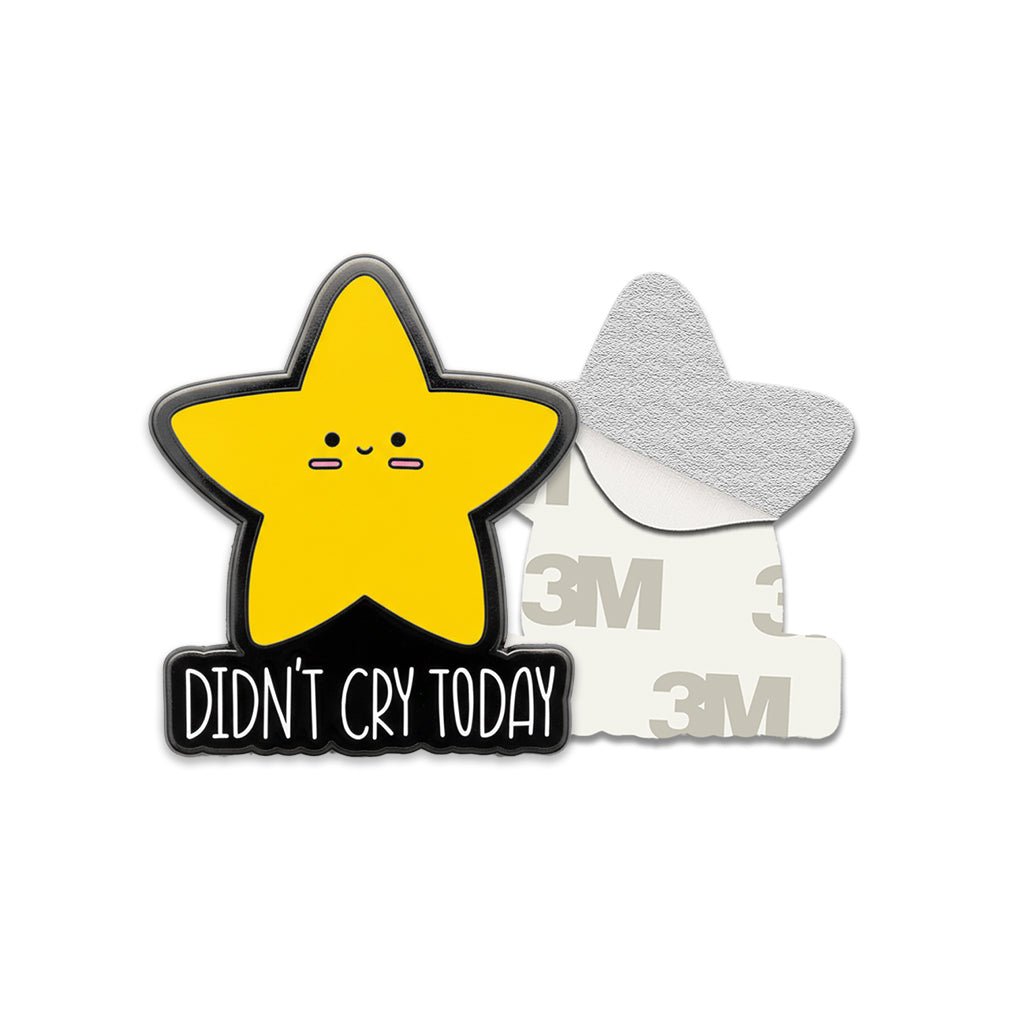 Didn't Cry Today Metal Phone Sticker with 3M Sticky Backing - StickyPins