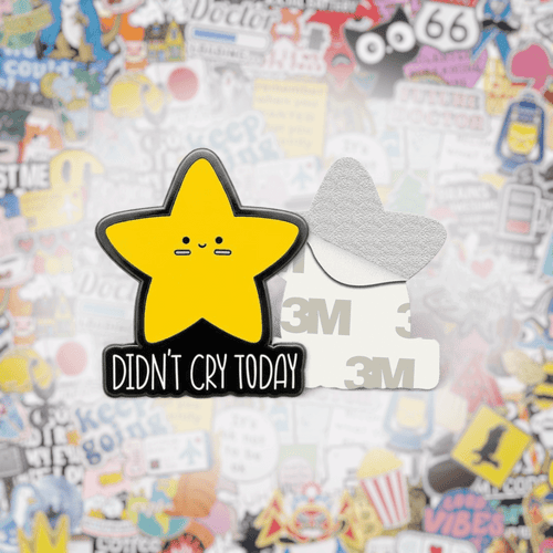 Didn't Cry Today Metal Phone Sticker with 3M Sticky Backing - StickyPins