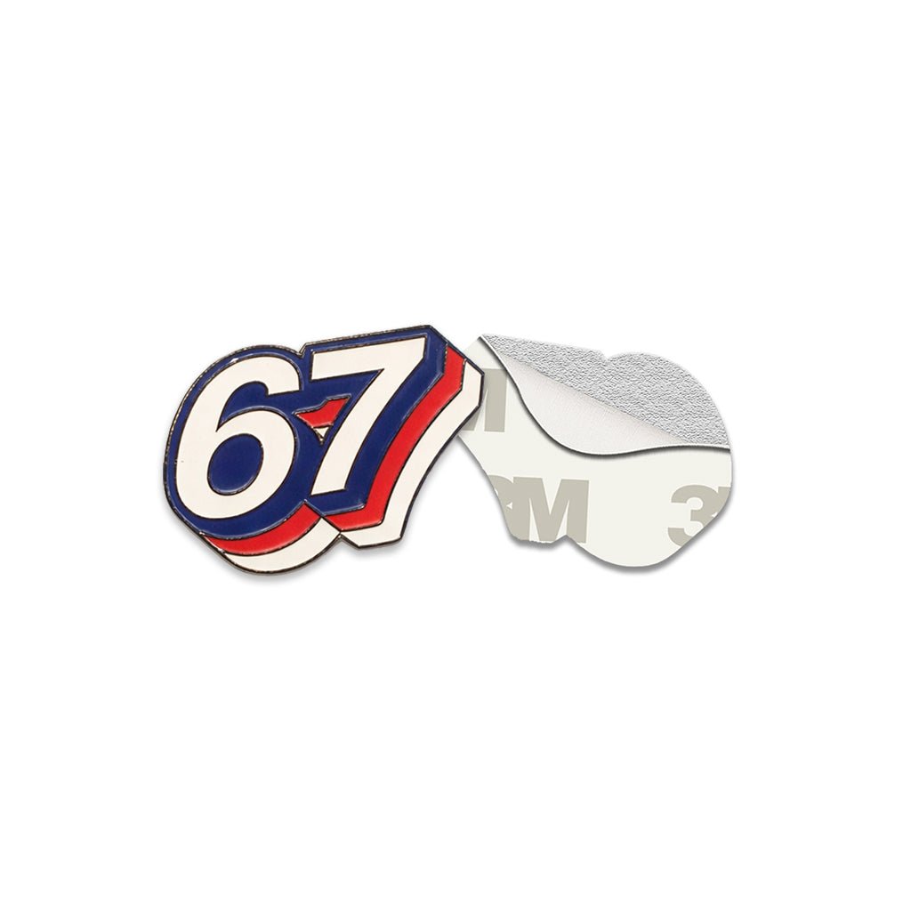 6 7 Metal Phone Sticker with 3M Sticky Backing - StickyPins