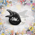 F - Caw - F Crow Metal Phone Sticker with 3M Sticky Backing - StickyPins