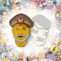 Sultan Qaboos Bin Said Metal Phone Sticker With 3M Sticky Backing - StickyPins