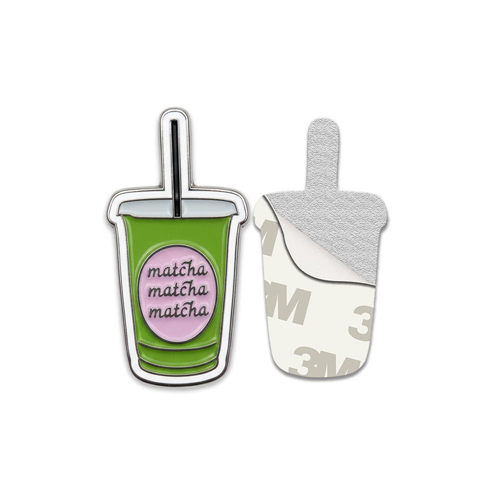Matcha Matcha Matcha Metal Phone Sticker With 3M Sticky Backing - StickyPins