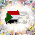 Sudan Map Flag Metal Phone Sticker With 3M Sticky Backing - StickyPins