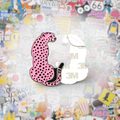 Pink Leopard Metal Phone Sticker With 3M Sticky Backing - StickyPins