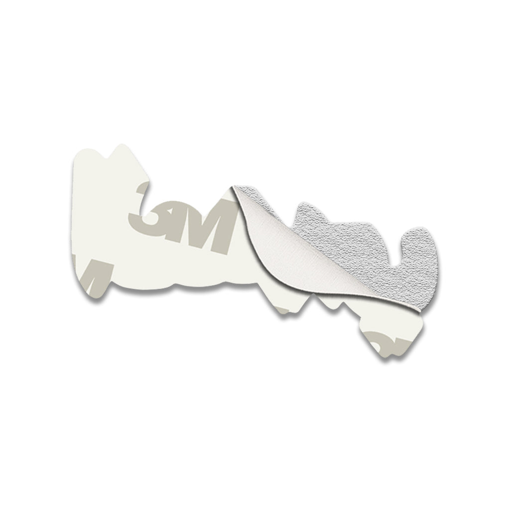 Al - Otaibi Arabic Name Metal Phone Sticker With 3M Sticky Backing - StickyPins