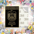 UAE Passport Metal Phone Sticker With 3M Sticky Backing - StickyPins