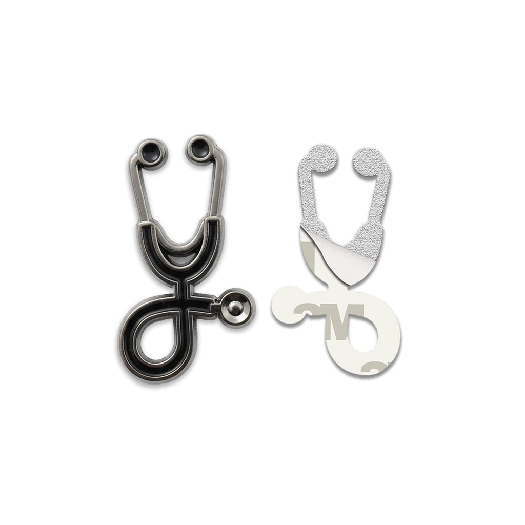 Stethoscope Metal Phone Sticker With 3M Sticky Backing - StickyPins