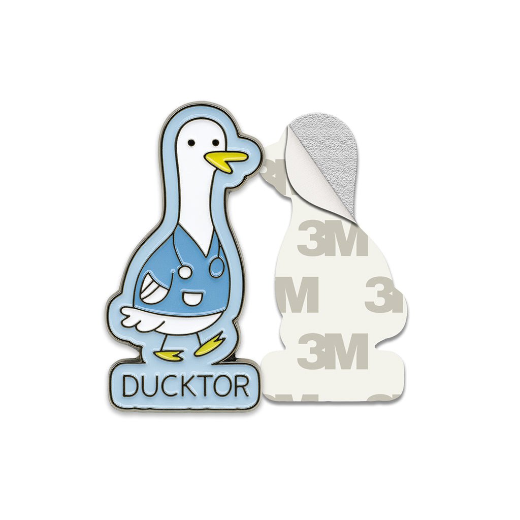 Ducktor Doctor Metal Phone Sticker With 3M Sticky Backing - StickyPins