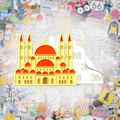 Sulaiman Al - Rajhi Mosque Hail Metal Phone Sticker With 3M Sticky Backing - StickyPins