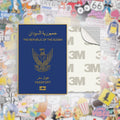Sudan Passport Metal Phone Sticker With 3M Sticky Backing - StickyPins