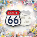 Route 66 Metal Phone Sticker With 3M Sticky Backing - StickyPins