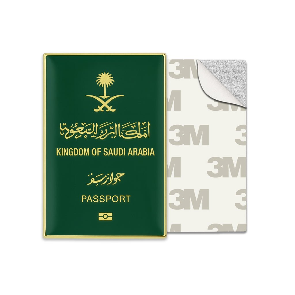 Saudi Passport Metal Phone Sticker With 3M Sticky Backing - StickyPins
