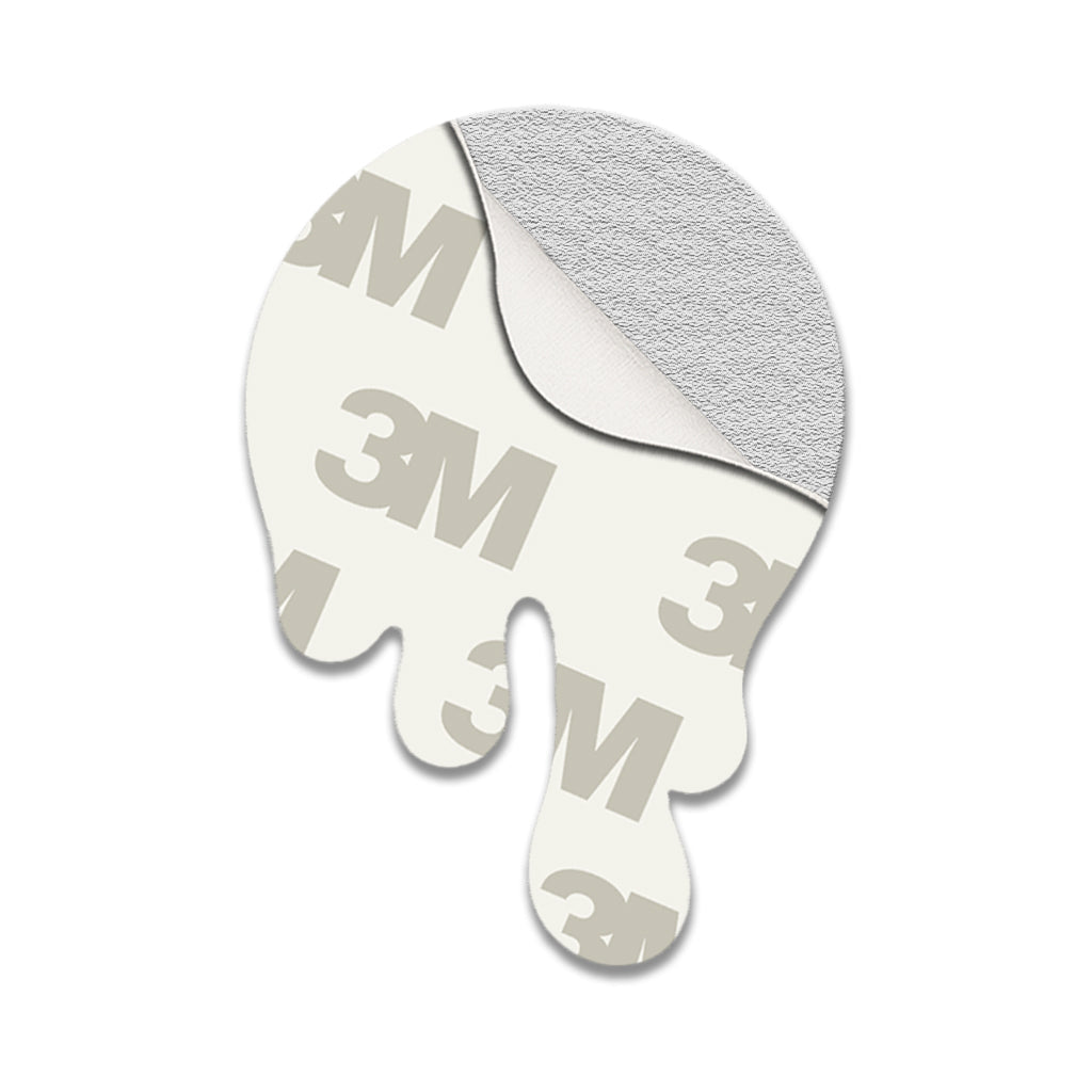 Melting Smile Yellow Metal Phone Sticker With 3M Sticky Backing - StickyPins
