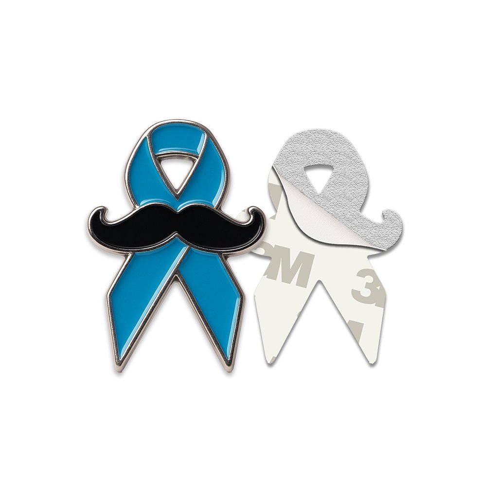 Prostate Cancer Awareness Blue Ribbon Metal Phone Sticker With 3M Sticky Backing - StickyPins