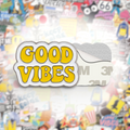 Good Vibes Metal Phone Sticker With 3M Sticky Backing - StickyPins