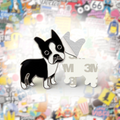 Boston Terrier Dog Metal Phone Sticker With 3M Sticky Backing - StickyPins