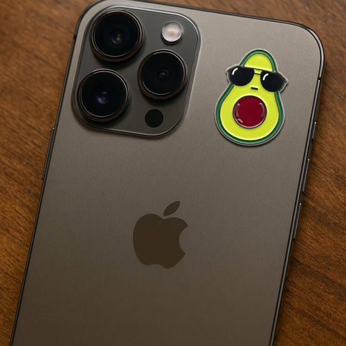 Cool Avocado Metal Phone Sticker With 3M Sticky Backing - StickyPins