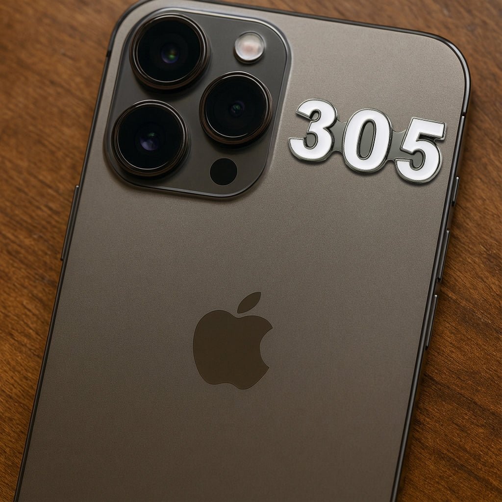 Saudi 305 Metal Phone Sticker Tribal Code With 3M Sticky Backing - StickyPins