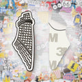 Palestine Keffiyeh Metal Phone Sticker with 3M Sticky Backing - StickyPins