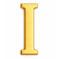 Gold Letter I Metal Phone Sticker With 3M Sticky Backing - StickyPins