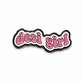 Desi Girl Pink Metal Phone Sticker With 3M Sticky Backing