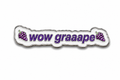 Wow Grape Pakistan Metal Phone Sticker With 3M Sticky Backing Desi Design