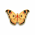 Butterfly Metal Phone Sticker With 3M Sticky Backing