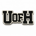 UofH University of Huddersfield Metal Phone Sticker With 3M Sticky Backing