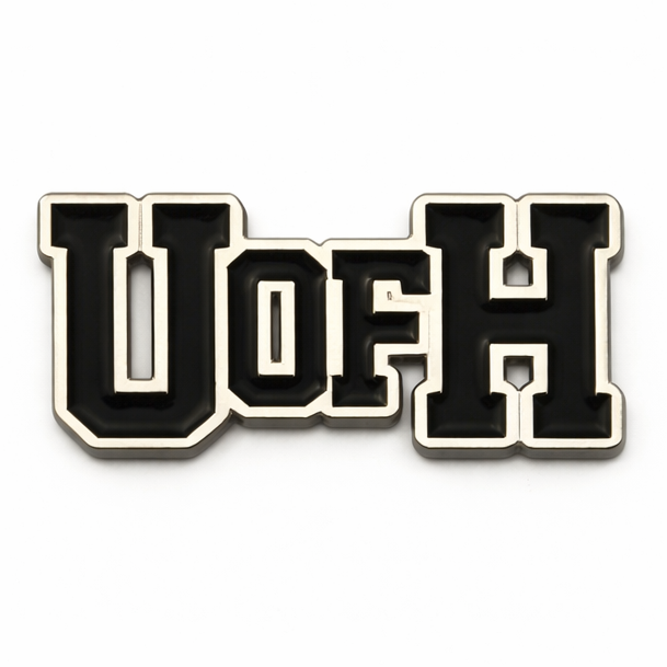 UofH University of Houston Metal Phone Sticker With 3M Sticky Backing